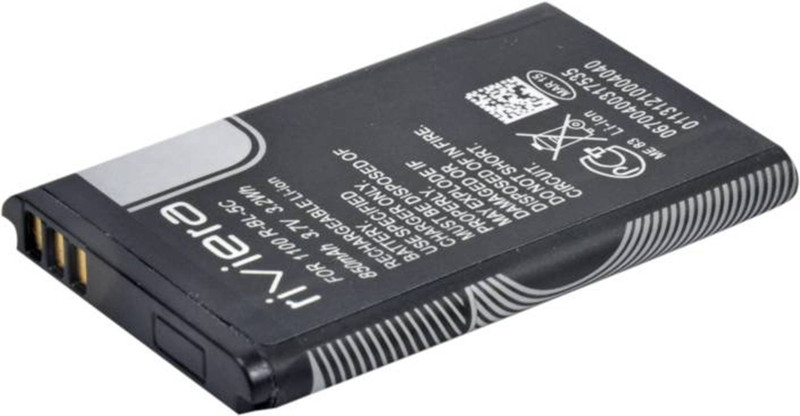 riviera Mobile Battery For NOKIA BL-5C, NOKIA 1200, NOKIA 1100, NOKIA 160, NOKIA 1650, NOKIA 1661, NOKIA 1662, NOKIA 1600, NOKIA BL-5C SUPPORT ALL MODELS ( 850 MAH LI-ION BATTERY )
