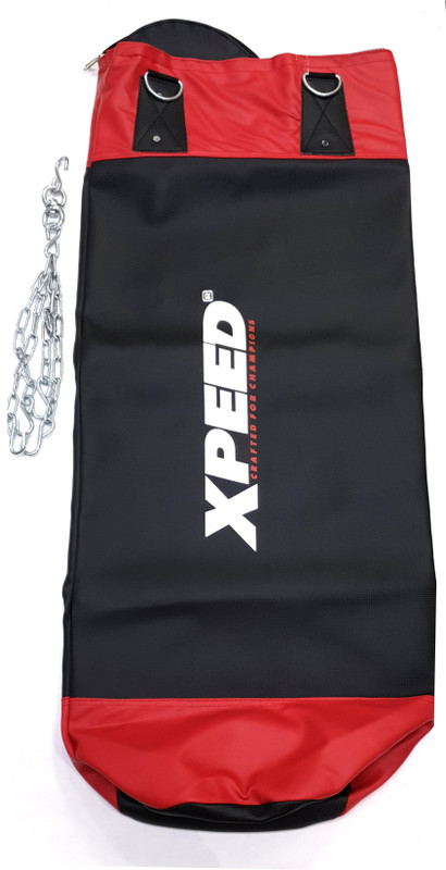 XpeeD PU Leather Professional Punching bag with Heavy chain Hanging Bag(XL, 48)