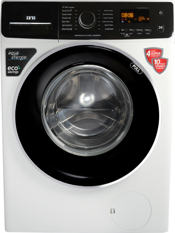 IFB 6.5 kg Wifi-Enabled Fully Automatic Front Load with In-built Heater White(Senorita ZX)