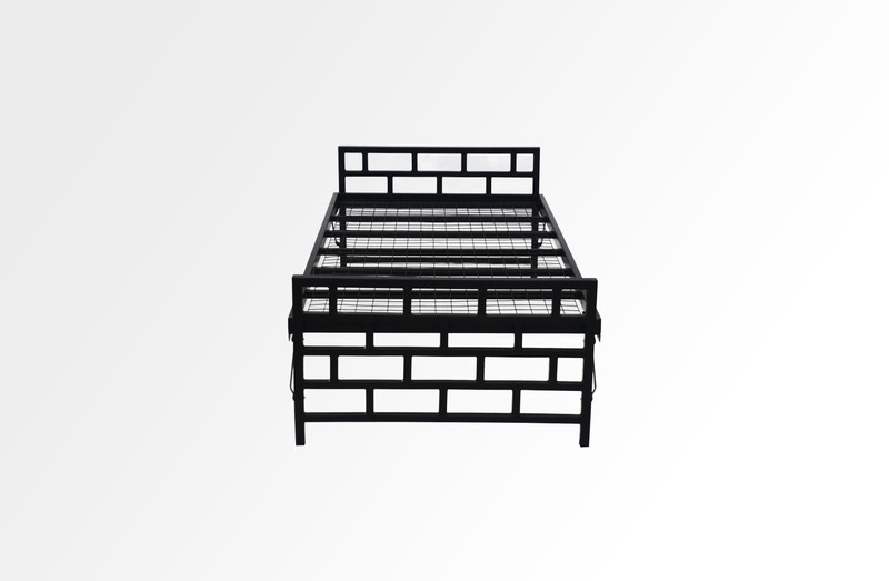 homdec Cygnus Metal Single Bed(Finish Color -  Black)