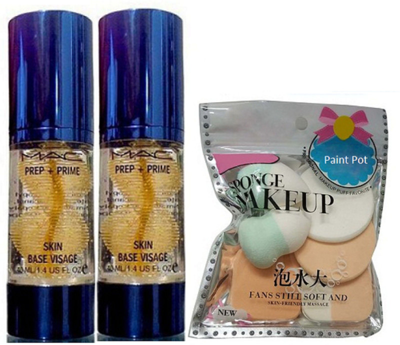 paint pot Sponge Puff With Skin Base Visage Primer Pack Of 2(3 Items in the set)