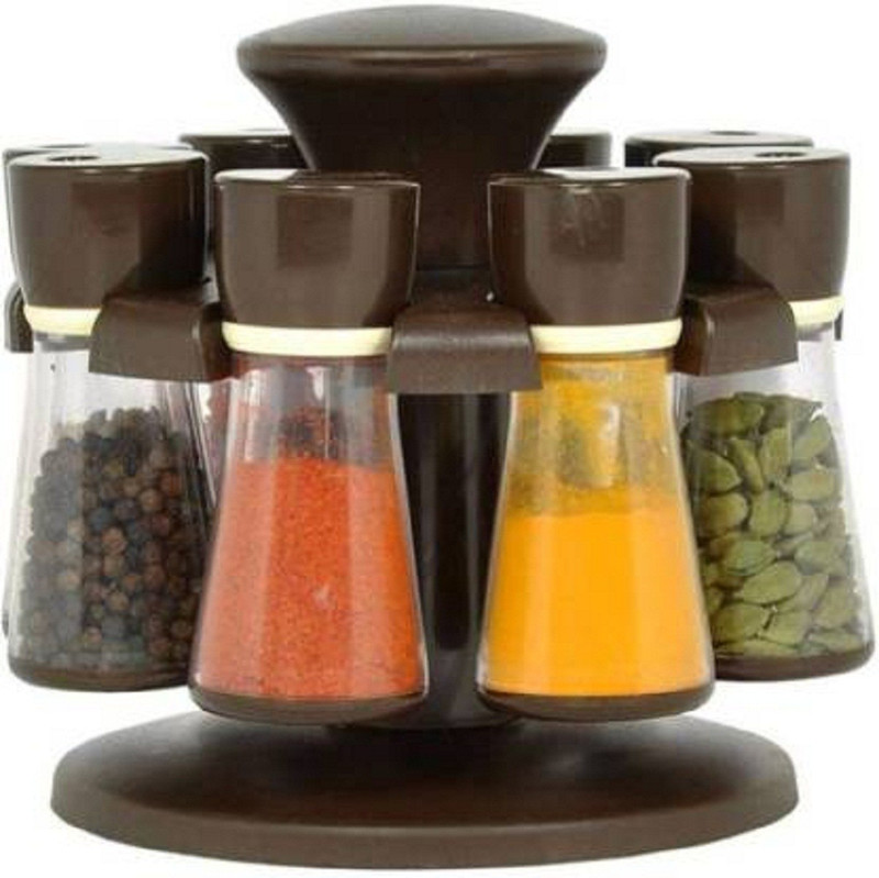 morton davies 360° Spice Rack Spice Storage Masala Jar Masala Rack Masala Box Masala Set Masala Storage Set Of 1 Piece Condiment Set(Plastic)