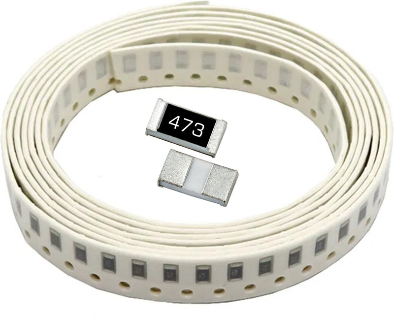 e4u 47K Ohm 1% 0.25W SMD-1206 Package Resistor - 100 No's Electronic Components Electronic Hobby Kit