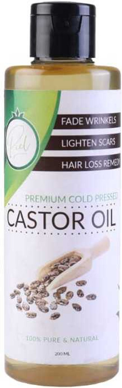 piel Cold Pressed Castor Oil for hair growth - 200 ml Hair Oil(200 ml)
