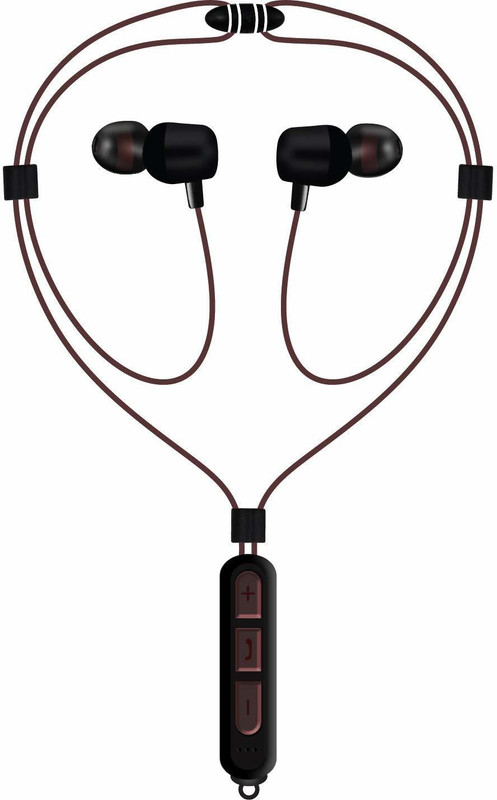 maxaccessories 4D Bass Magnetic Series Wireless Bluetooth Earphones Bluetooth Headset with Mic(Black, In the Ear)