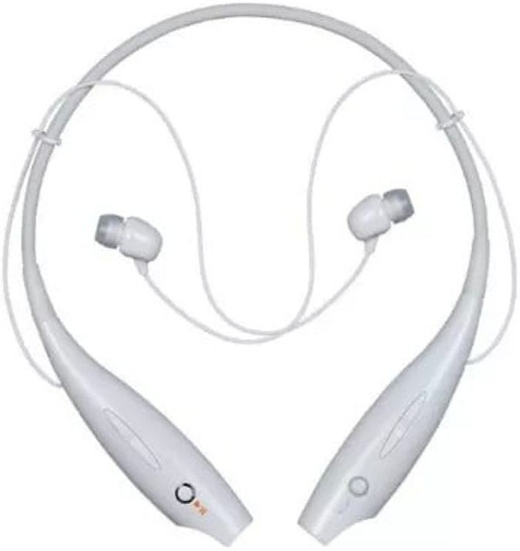 odestro Stereo Sports Headset all rounder Bluetooth Headset with Mic(White, In the Ear)