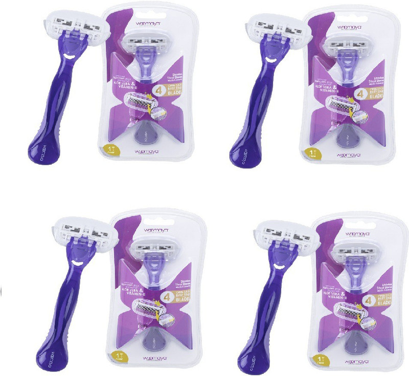 woomaya Hair Removal Razor for Women Pack Of - 4(Pack of 4)