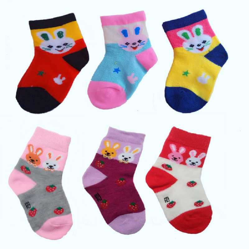 kiyo Baby Boys & Baby Girls Printed Ankle Length(Pack of 6)