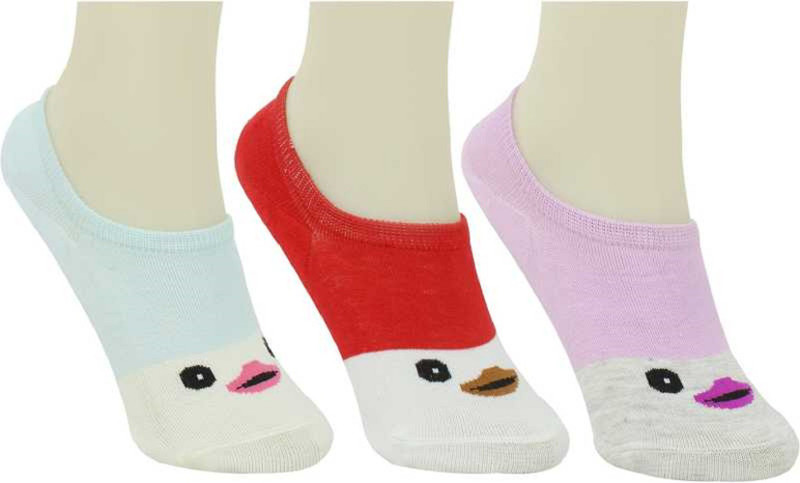 zilleria Boys & Girls Printed Peds/Footie/No-Show(Pack of 3)