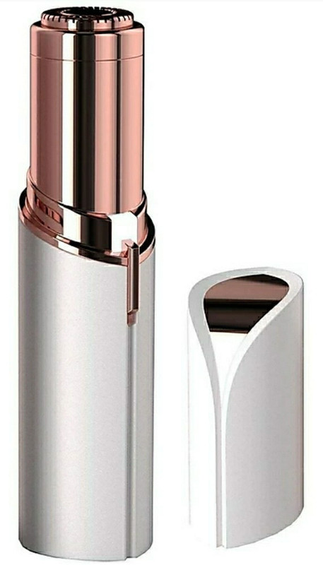 zhomcollection Flawless lipstick shape electronic facial hair Remover shaver  Runtime: 0 min Body Groomer for Women(White)