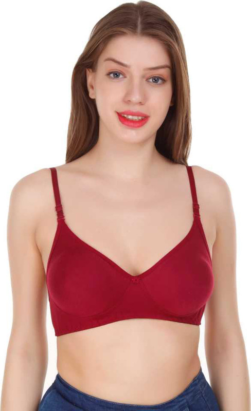 joner byJoner Girls, Women T-Shirt Lightly Padded Bra(Red)