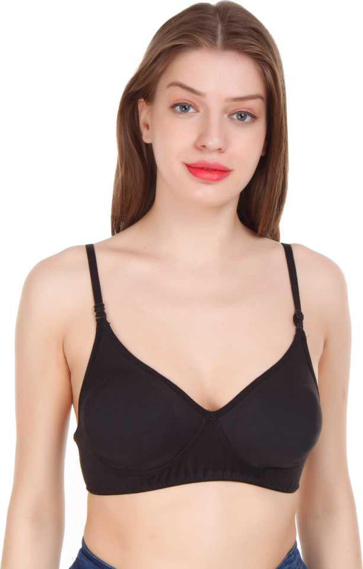 joner byJoner Girls, Women T-Shirt Lightly Padded Bra(Black)