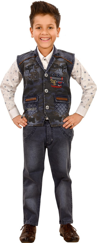 jainmart Baby Boys & Baby Girls Party(Festive) Jacket Shirt(Multicolor)