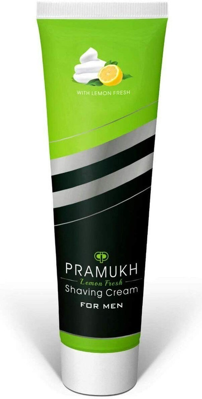 pramukh White lemon fresh shaving cream for men(110 g)