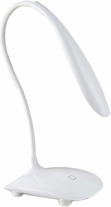 stupefying Modern White Night Lamps (1pc) Table Lamp For Study Table/office Table Study Lamp(40 cm, White)