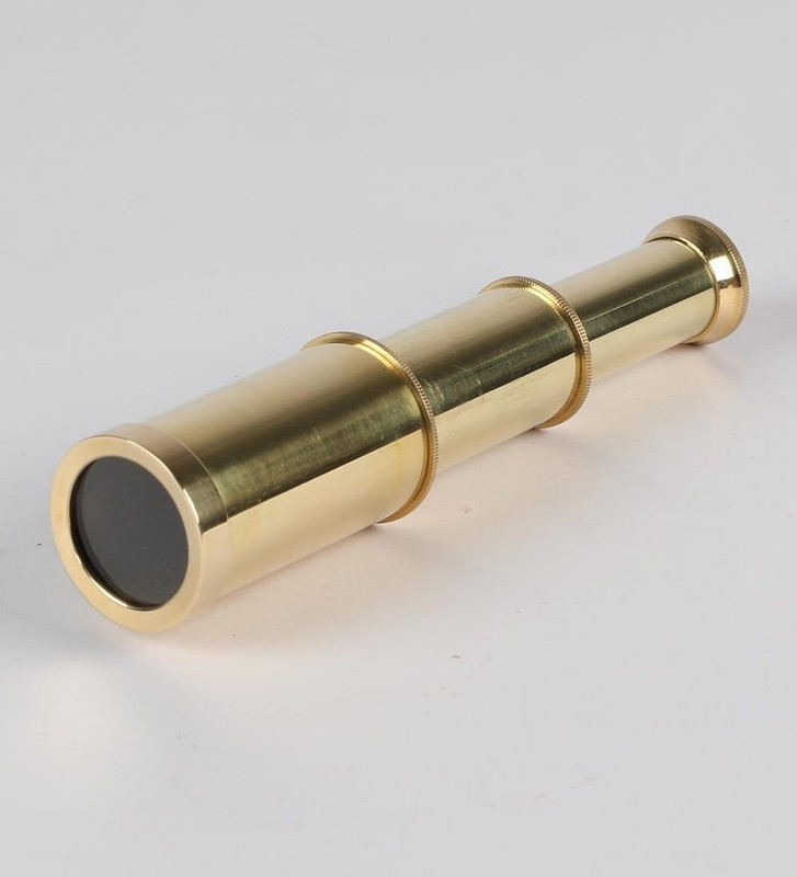 Exim Decor Telescope 6" Brass Polish Telescope Showpiece Catadioptric Telescope(Manual Tracking)