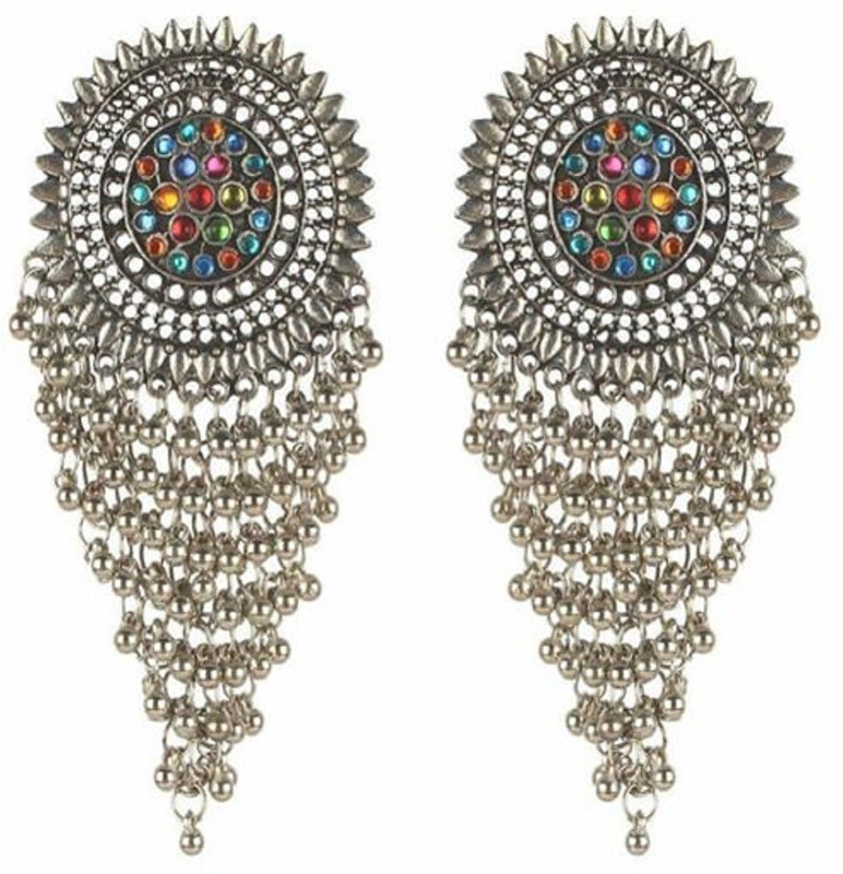 muan oxidised earring multi colour earring fashion precious women & girls Metal Earring Set