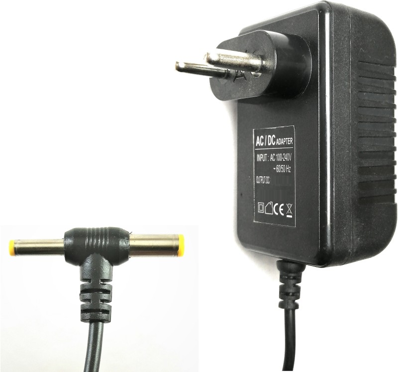 Adapton 12V 1A Power Adaptor, Power Supply Ac Input 100-240V Dc Output 12Volt 1Amps Worldwide Adaptor(Black)