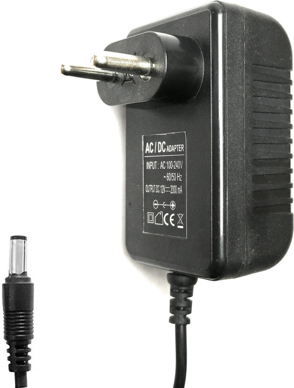 Excellent 12V 2A Power Adaptor, Power Supply Ac Input 100-240V Dc Output 12Volt 2Amps Worldwide Adaptor(Black)