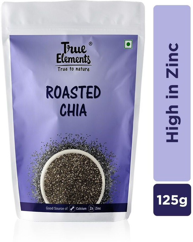 True Elements Roasted Chia Seeds for Weight Loss(125 g)