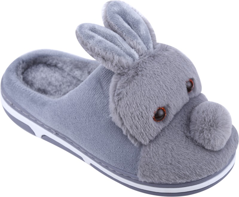 Cassiey Comfortable Indoor/Outdoor Soft Bottom Fur Slippers |Womens Flipflop |Womens Bunny Slippers...