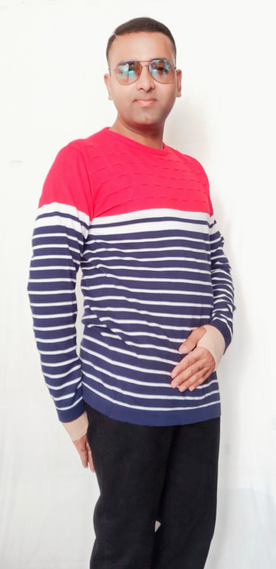 die4u Full Sleeve Striped Men & Women Sweatshirt