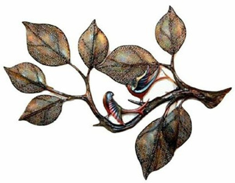lavish BIRDS ON BRANCH LED WALL HANGING(GOLDEN BROWN)