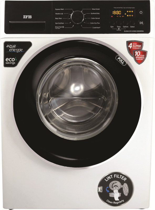 IFB 6.5 kg Fully Automatic Front Load with In-built Heater White(ELENA ZX)