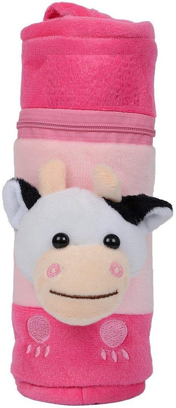 Manan Shopee My Fuzzy Baby Feeding And Nursing Bottle Cover 240| 250 ml(Pink)