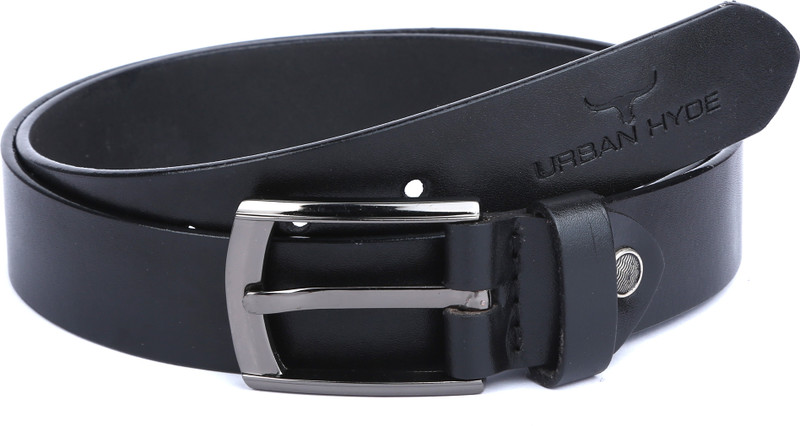 WOODLAND Men Formal Black Genuine Leather Belt