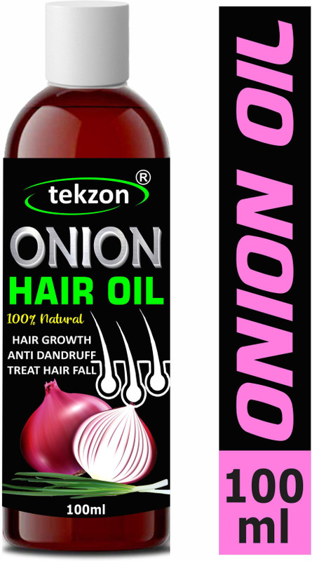 tekzon 100% Pure & Natural ONION Herbal Hair Oil - Blend of 14 Natural Oils Hair Oil(100 ml)