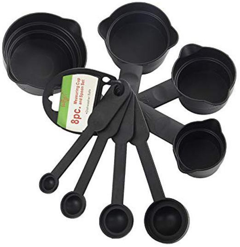 noble foods 8pcs measuring cups and spoon Measuring Cup Set(200 ml)