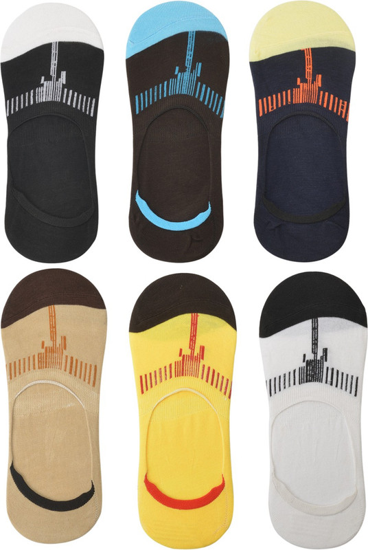 heartbury Men's & Women's Printed Peds/Footie/No-Show(Pack of 6)