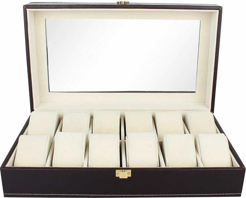 casa exclusive Watch Storage Box Watch Box(Multicolor, Holds 12 Watches)