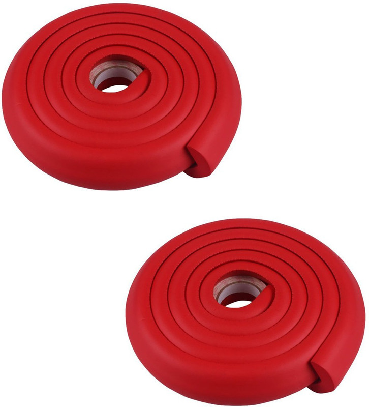 SYGA Set of 2 Red Baby Safety Strip Edge Guard Cushion Corner Cover tape Infant Bump Protector(Red)