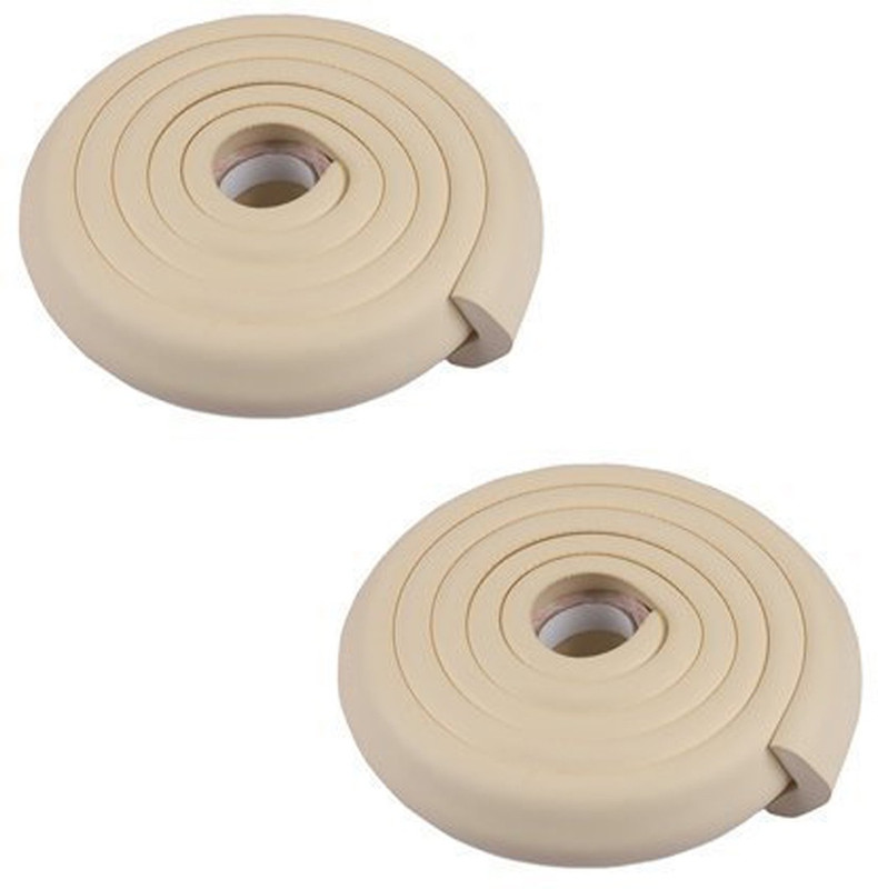 SYGA Set of 2 White Baby Safety Strip Edge Guard Cushion Corner Cover tape Infant Bump Protector(White)