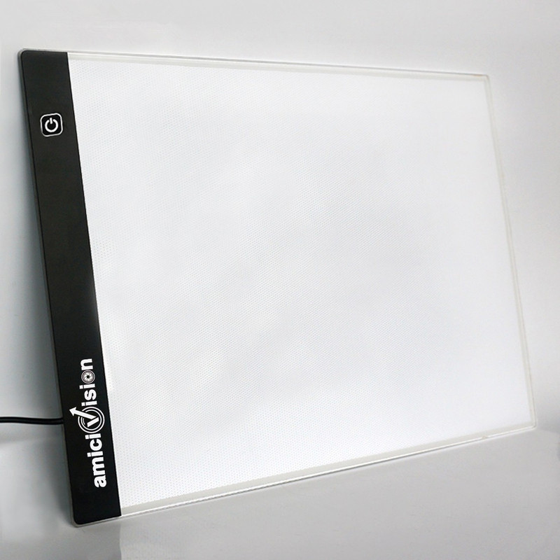 Buy amiciVision LED Lighted Drawing Board A4 Size with Brightness
