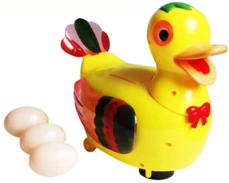 kluzie Learning/Educational Kids toy Battery Operated Duck with Eggs Toy(Multicolor)
