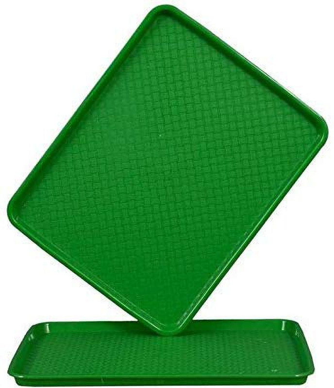 swift international Green Plastic Serving Tray Tray(2 Units)