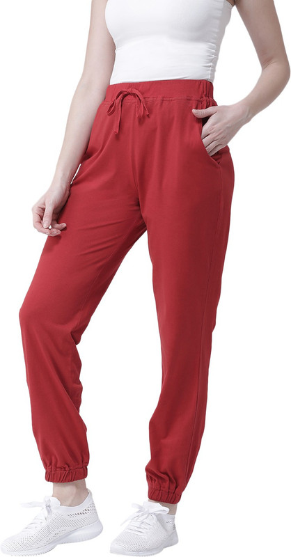 Aayna Regular Fit Women Red Trousers