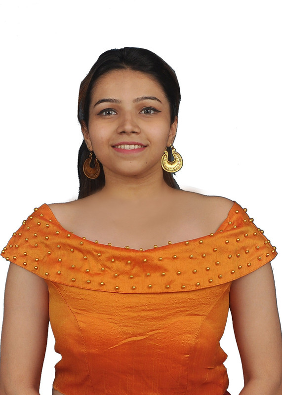 satnaam creation Boat Neck Women Blouse