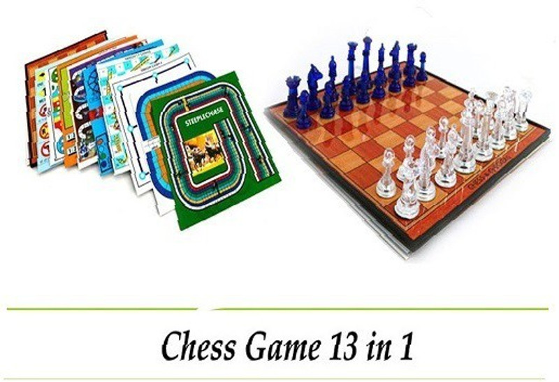 safalcollection 13 types of Games in 1 Set, Board Game, Family Board Game, can be an Attractive and Excellent Gift(Multicolor)