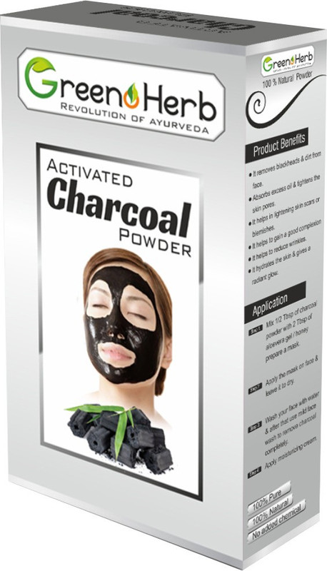 greenoherb 100% Organic Activated Charcoal (Carbon) Powder(100 g)