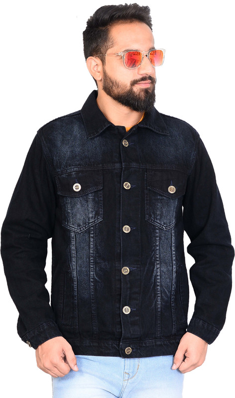 styzon Full Sleeve Washed Men's Denim Jacket