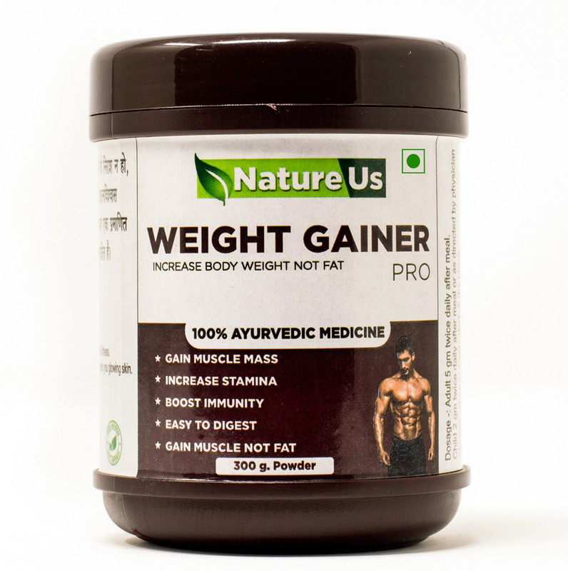 natureus Ayurvedic Medicine Weight Gainer Increase Muscles Powder Health Care Supplement Weight Gainers/Mass Gainers(300 g, Chocolate)