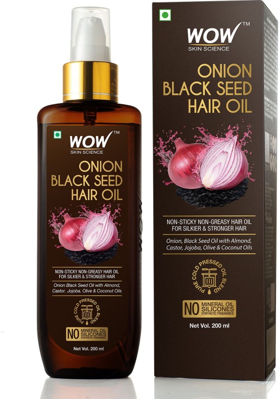WOW Skin Science Onion Black Seed 200mL Hair Oil(200 ml)