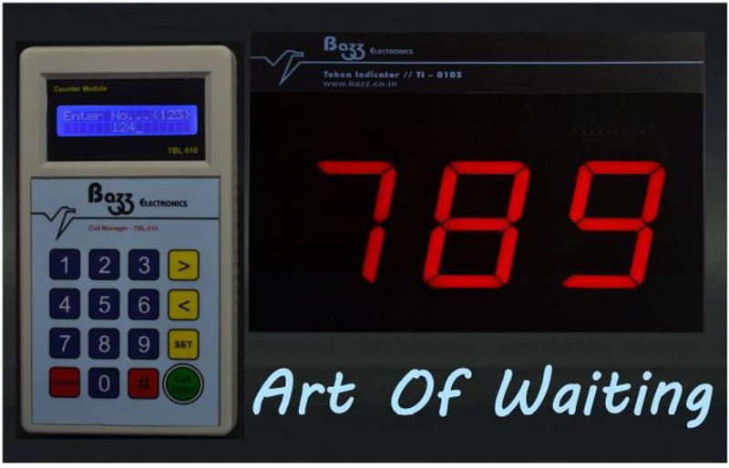 Bazz Token Display System with Voice ( English Hindi Marathi ) (With 10 Meter Cable) with 1 Year Replacement Waranty BTD-0103-10 Indoor PA System(1 W)