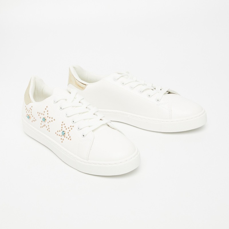 GINGER by Lifestyle Sneakers For Women(White)