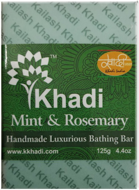 kailash khadi Mint and rosemary Luxurious bathing bar(125 g)