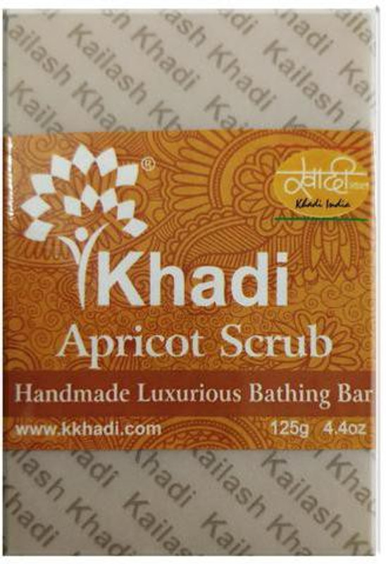 kailash khadi Apricot scrub Luxurious bathing bar(125 g)